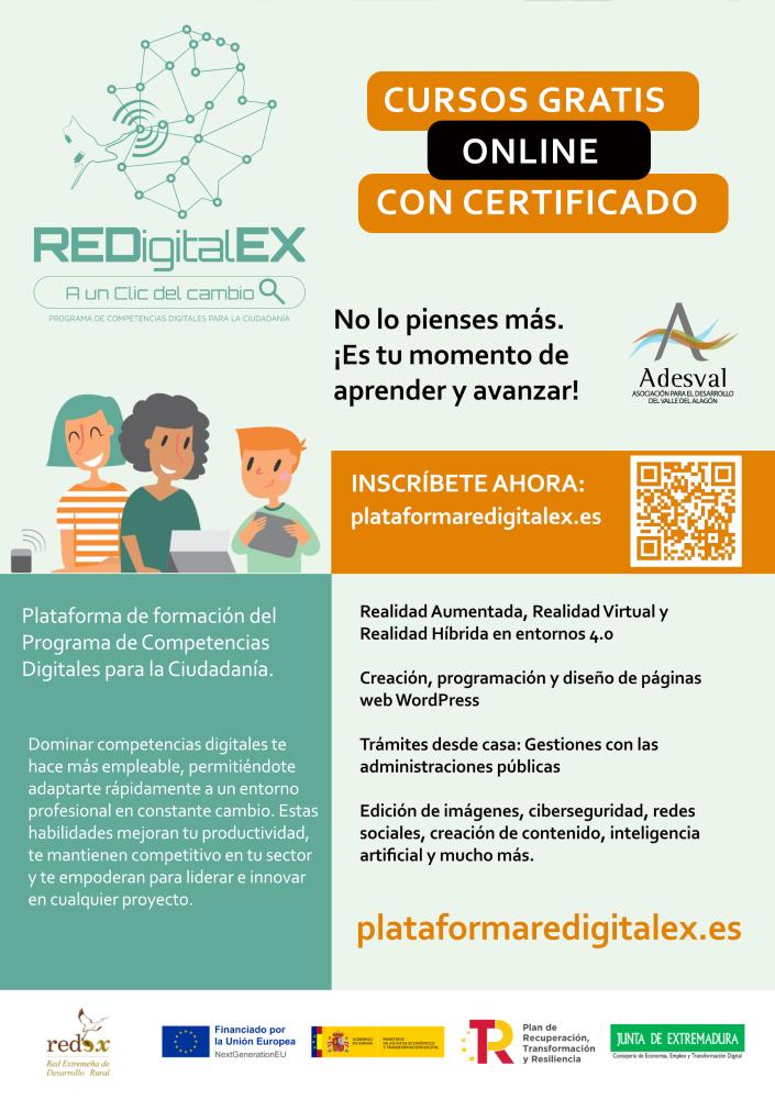 Imagen CURSOS GRATUITOS ONLINE PARA CIUDADANOS DEL VALLE DEL ALAGÓN