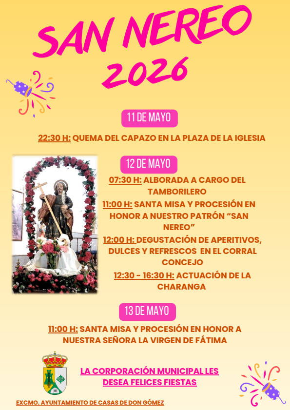 Imagen Del 11 al 13 de Mayo - PROGRAMACIÓN SAN NEREO 2026.